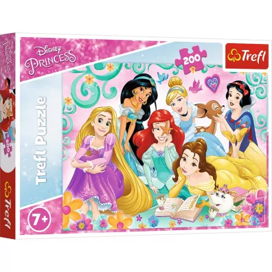 Puzzle 200 el. Radosny wiat ksiniczek Trefl