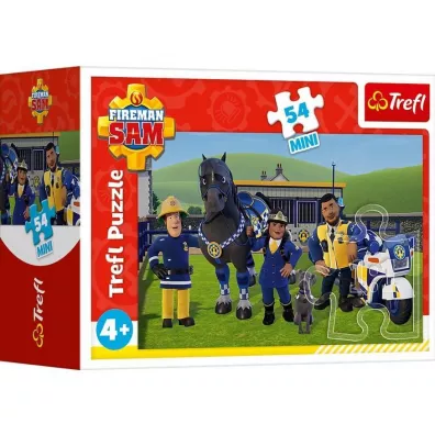 Puzzle mini 54 el. Stra�ak Sam w gotowo�ci 1 Trefl