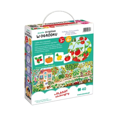 Puzzle 40 el. Co ro�nie w ogr�dku Bright Junior Media