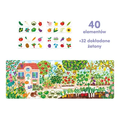 Puzzle 40 el. Co ro�nie w ogr�dku Bright Junior Media