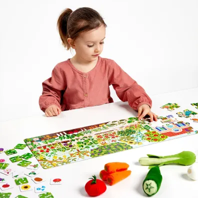 Puzzle 40 el. Co ro�nie w ogr�dku Bright Junior Media