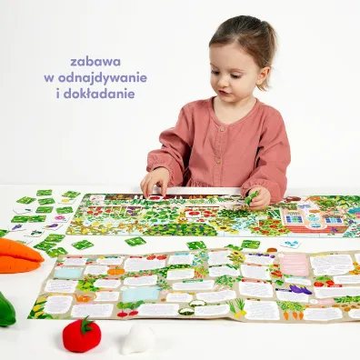 Puzzle 40 el. Co ro�nie w ogr�dku Bright Junior Media