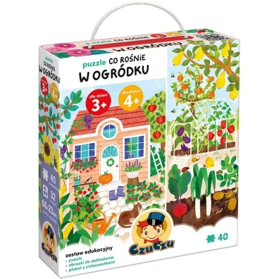 Puzzle 40 el. Co ro�nie w ogr�dku Bright Junior Media