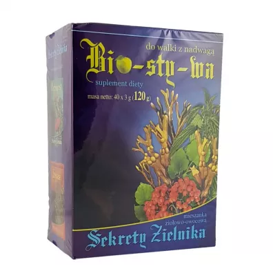 Asz Sekrety Zielnika Bio-Sty-Wa na odchudzanie 40 x 3 g