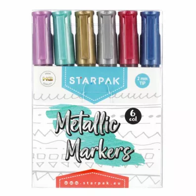 Starpak Marker metaliczny 6 szt.