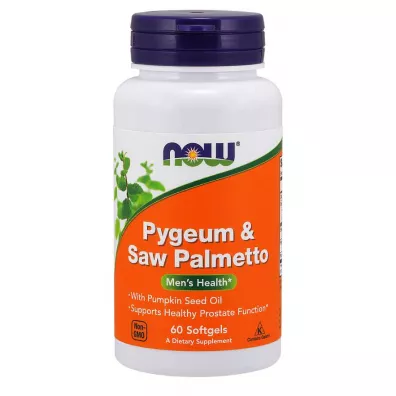 Now Foods �liwa afryka�ska z palm� saba�ow� 25/80 mg Suplement diety 60 kaps.