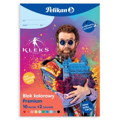 Pelikan Blok kreatywny A4 + 2 tutoriale kolorowy 10 kartek