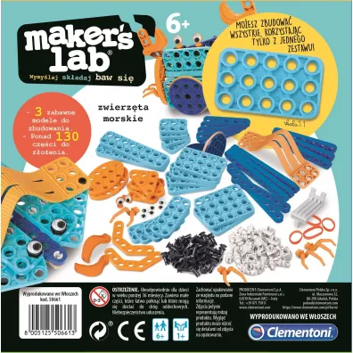 Maker's Lab - Zwierz�ta morskie Clementoni