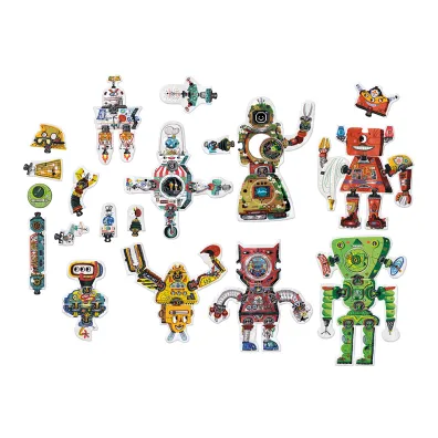 Puzzle kreatywne 63 el. CzuCzu. Robot Lab Bright Junior Media