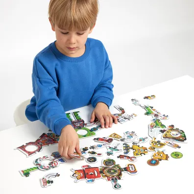 Puzzle kreatywne 63 el. CzuCzu. Robot Lab Bright Junior Media