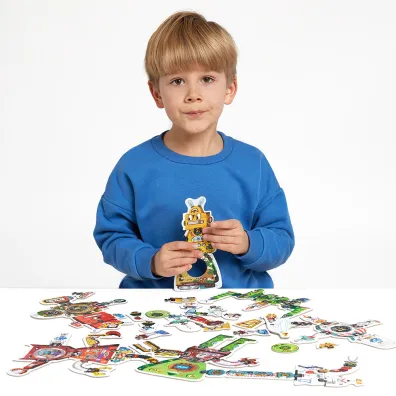 Puzzle kreatywne 63 el. CzuCzu. Robot Lab Bright Junior Media