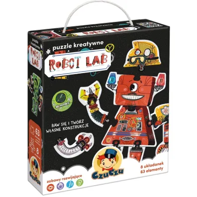 Puzzle kreatywne 63 el. CzuCzu. Robot Lab Bright Junior Media