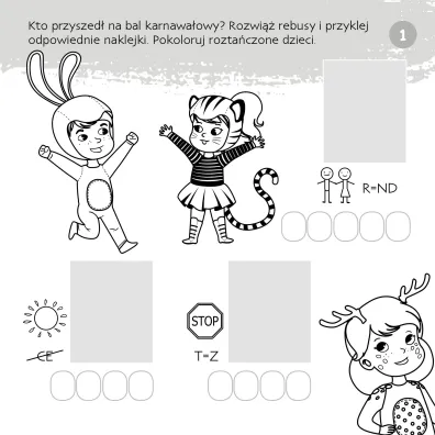 Ksi��eczka edu.155X155 Zgadywanie-doklejanie. Rebusy   NAKLEJKI SKRZAT 073799