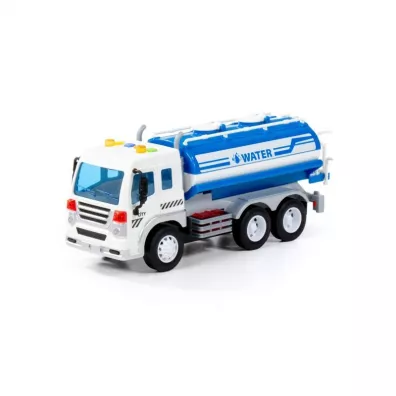 Auto ciarowe Cysterna dzwik/wiato 32x12x19 niebieskie WADER POLESIE 89755 WADP