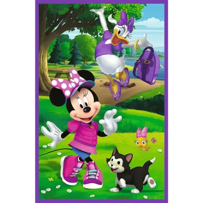 Puzzle 3x80 el. Minnie i przyjaciele Trefl