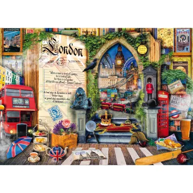 Puzzle PQ 1000 el. Wspomnienia z Londynu / Anglia Schmidt