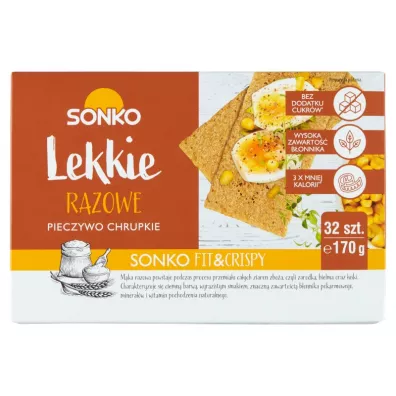 Sonko Pieczywo chrupkie Lekkie razowe 170 g