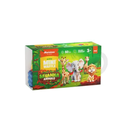 Mini Waffle Klocki konstrukcyjne wafle mini 50el Sawanna MARIOINEX 907078
