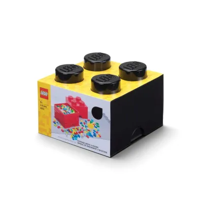 Pojemnik klocek LEGO Brick 4 Czarny