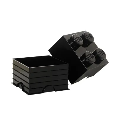 Pojemnik klocek LEGO Brick 4 Czarny