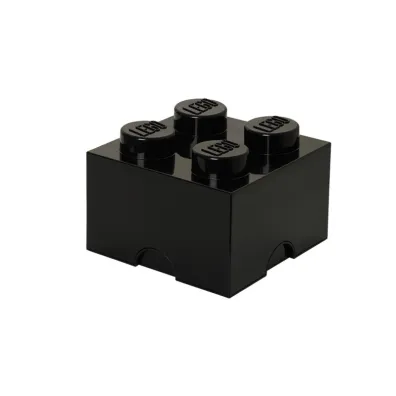 Pojemnik klocek LEGO Brick 4 Czarny