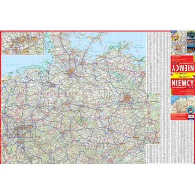 Niemcy mapa samochodowa 1:750 000 papier 2023