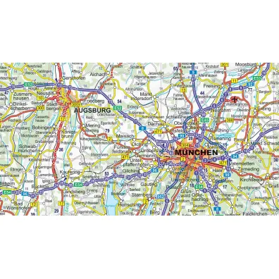 Niemcy mapa samochodowa 1:750 000 papier 2023