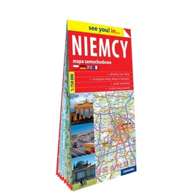Niemcy mapa samochodowa 1:750 000 papier 2023