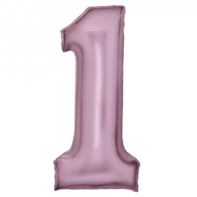Amscan Balon foliowy cyfra 1 satynowa pastelowy r� 86cm