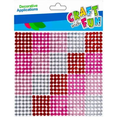 Craft with Fun Ozdoba dekoracyjna samoprzylepna krysztaki 10x10 cm