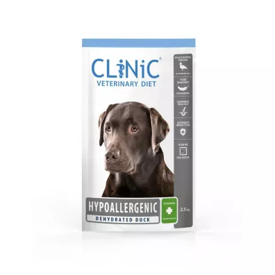 CLiNiC Veterinary Diet Dog Hypoallergenic Duck - sucha karma weterynaryjna dla psw 2.5 kg