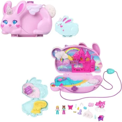 Polly Pocket Kompaktowa torebka Kr�liczki Ba�niow. Mattel
