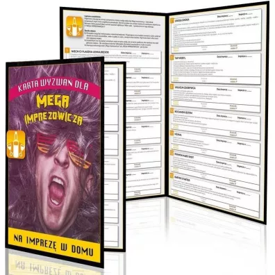 Karta wyzwa� dla mojego imprezowicza w domu GrajmyRazem