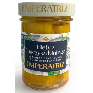 Emperatriz Tu�czyk bia�y MSC w oliwie z oliwek extra virgin 120 g Bio