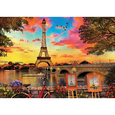 Puzzle 3000 el. Zachd soca w Paryu Educa