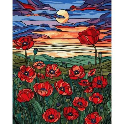 Ideyka Malowanie po numerach - Pi�kno mak�w 40x50cm