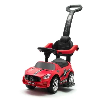 Je�dzik dzieci�cy z d�wi�kiem i r�czk� Racer czerw Baby Mix