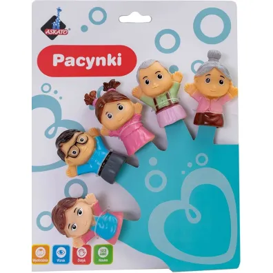 Pacynki na palce rodzinka Askato