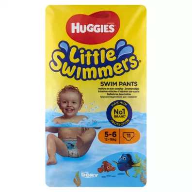 Huggies Pieluchy do pywania 5-6 Little Swimmers (12-18 kg) Zestaw 3 x 11 szt.