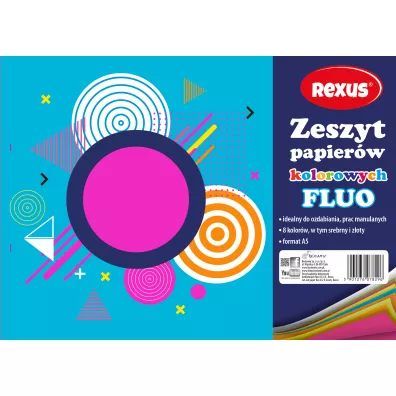 Beniamin Wycinanka A5 kredowana fluo 8 kartek