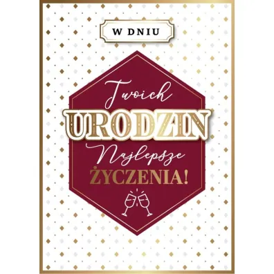 Armin Style KARNET URODZINY B6 Z KOP AS GM-1224 FOL