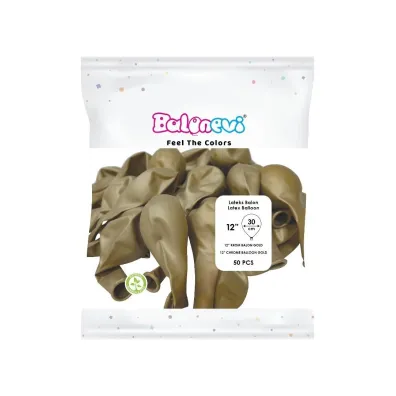 GoParty Balony lateksowe Chrome z�ote 25cm