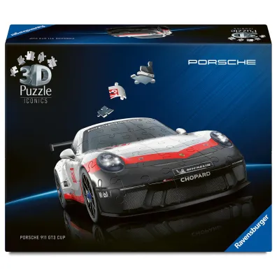 Puzzle Iconics 108 el. 3D Porsche 911 GT3 Cup Ravensburger