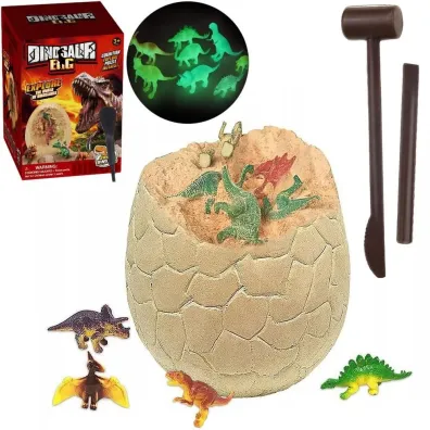 Wykopaliska paleontolog dinozaur w jajku Trifox