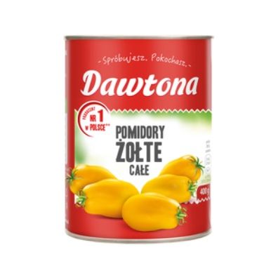 Dawtona Pomidory żółte całe bez skórki 400 g