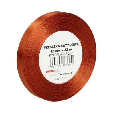 Brewis Wst��ka satynowa br�zowa 12mm x 32m