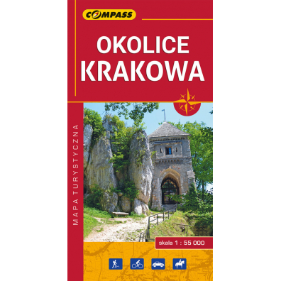 Mapa turystyczna Okolice Krakowa 1:55 000