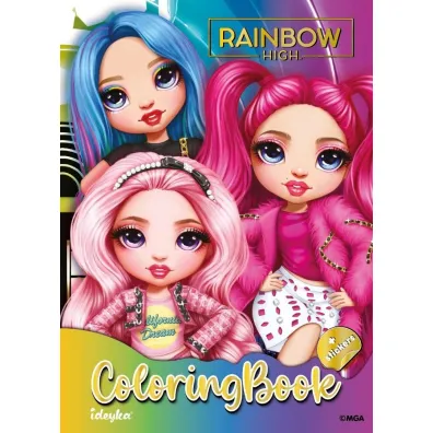 Kolorowanka z naklejkami Rainbow High ColoringBook
