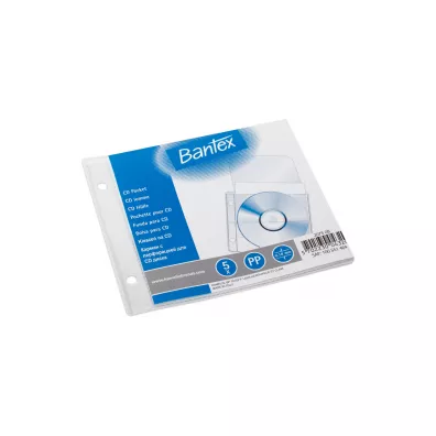 Bantex Koszulka groszkowa CD/DVD 5 szt.