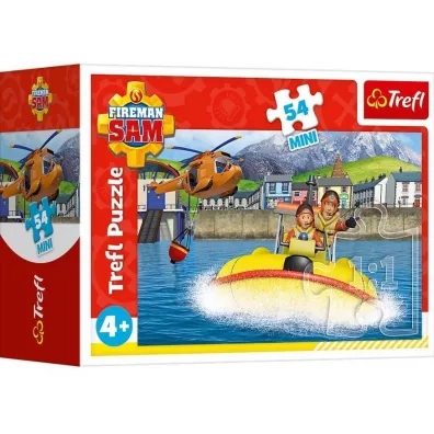 Puzzle mini 54 el. Stra�ak Sam w gotowo�ci 4 Trefl